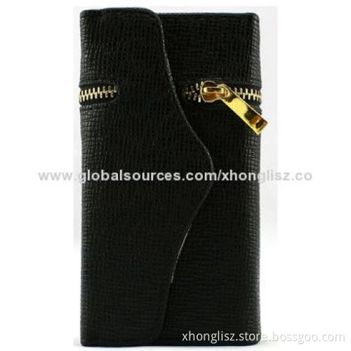 Wristlet holder PU leather wallet case for iPhone, OEM & ODM are welcomedNew